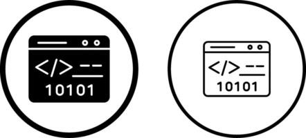 Binary Website Vector Icon