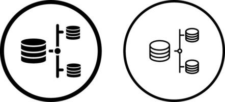 datos compartir vector icono