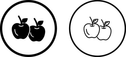 icono de vector de manzana