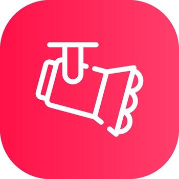 Line Round Corner Gradient vector