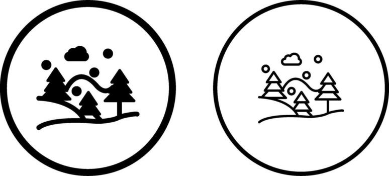 Snow Fall Vector Icon