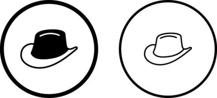 icono de vector de sombrero