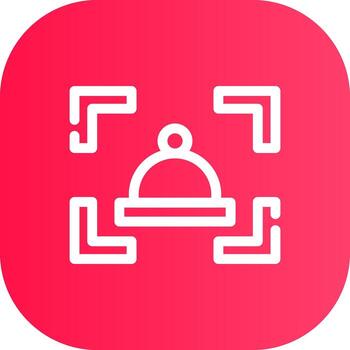 línea redondo esquina degradado vector