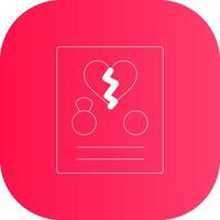 Line Round Corner Gradient vector