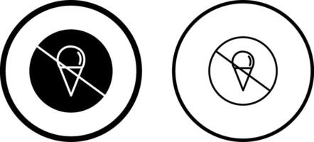 No Icecream Vector Icon