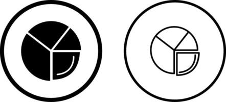 icono de vector de análisis de gráfico circular