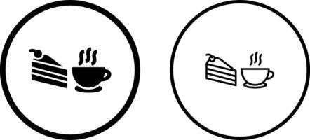 icono de vector de café servido