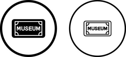 Museum Tag Vector Icon