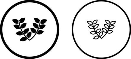 Leaves Wreath Vector Icon