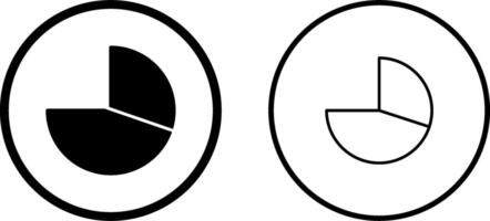 icono de vector de gráfico circular