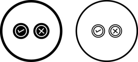 Yes No Option Vector Icon