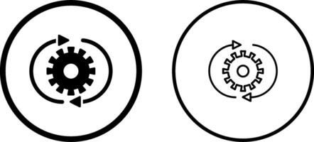 icono de vector de configuración de conversión