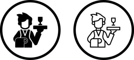 Waiter Vector Icon