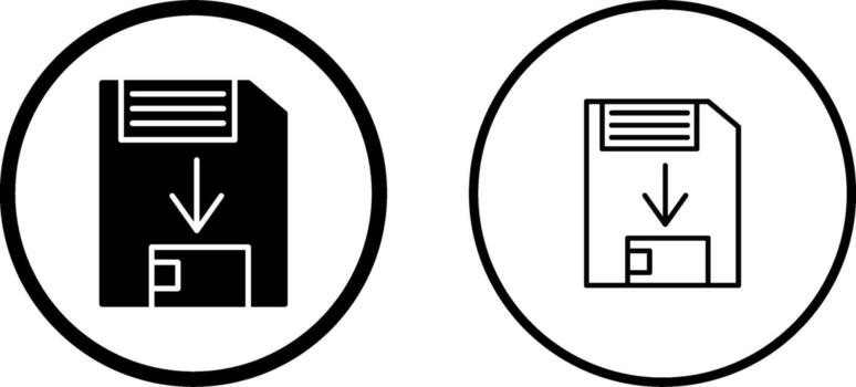 Guardar icono de vector