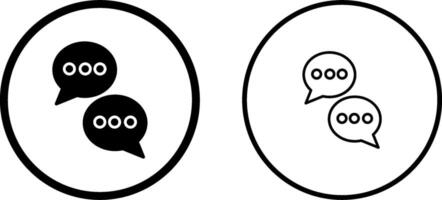 Chat Conversation Vector Icon