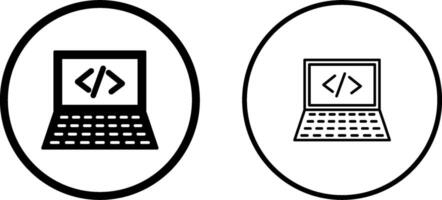 Writing Laptop Vector Icon