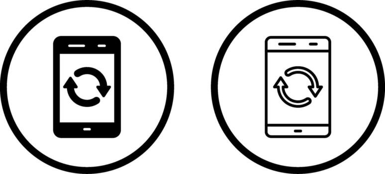 icono de vector de sincronización
