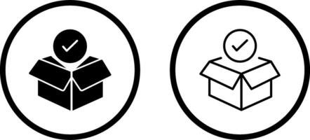 Package Receiving Vector Icon