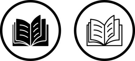 Open Book Vector Icon