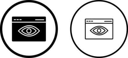 Web Visibility Vector Icon