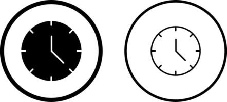 icono de vector de reloj