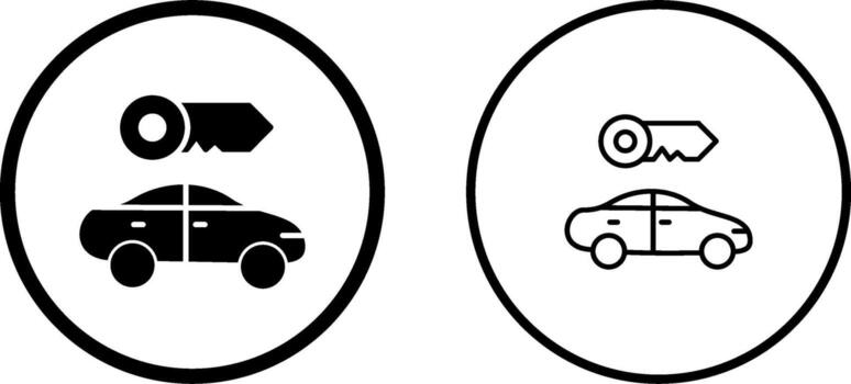 Rent a Car Vector Icon