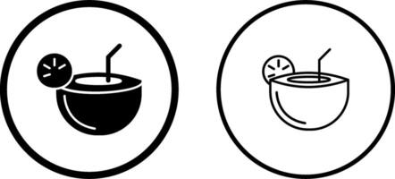 Coconut Drink Vector Icon