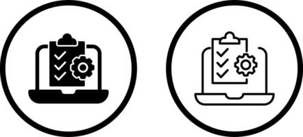 Online Checklist Vector Icon