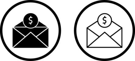 Mail Coin Vector Icon