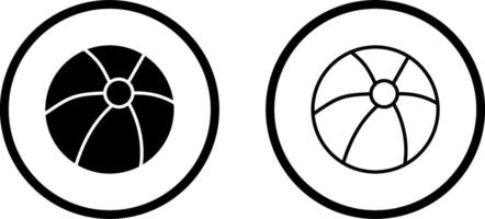 icono de vector de pelota de playa