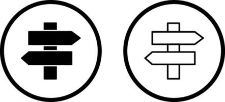 Signpost Vector Icon