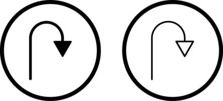 Arrow Pointing Down Vector Icon