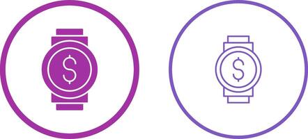 icono de vector de reloj