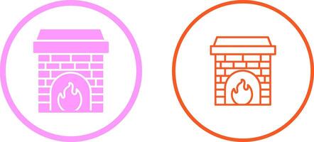 Fireplace Vector Icon