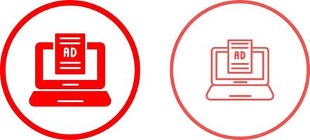 Internet Ads Vector Icon