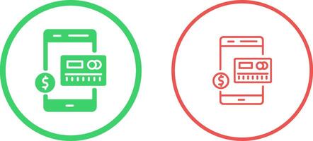Mobile Banking Vector Icon