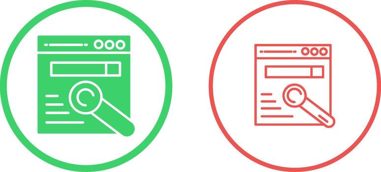 icono de vector de navegador