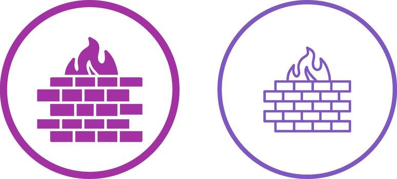 icono de vector de firewall