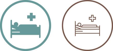 Patient Bed Vector Icon