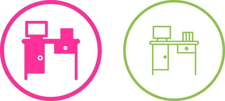 Working Table Vector Icon