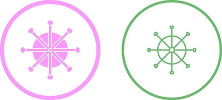 Ship Wheel Vector Icon