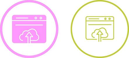 Upload Web Vector Icon