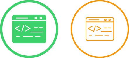 icono de vector de codificación web