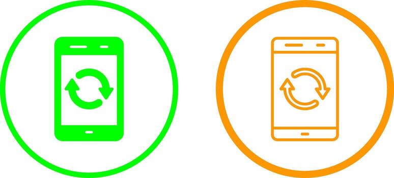 icono de vector de sincronización