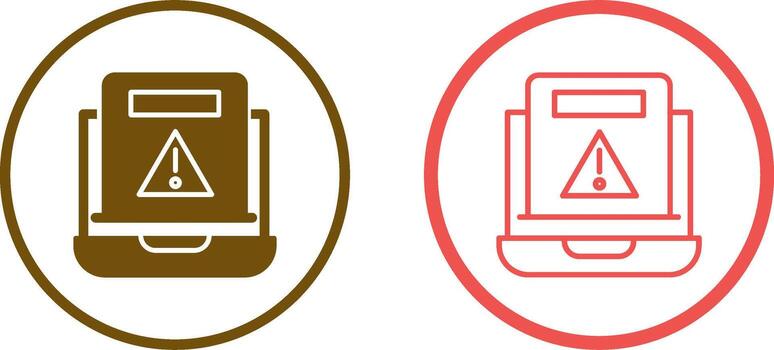 icono de vector de error