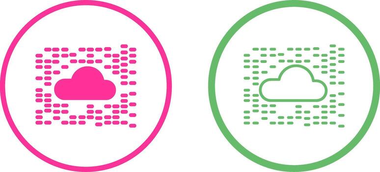 icono de vector de nube