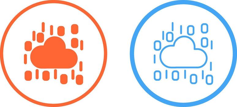 icono de vector de nube