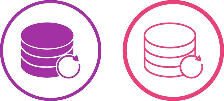 icono de vector de archivo de copia de seguridad