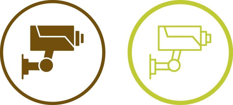 icono de vector de cámara de seguridad