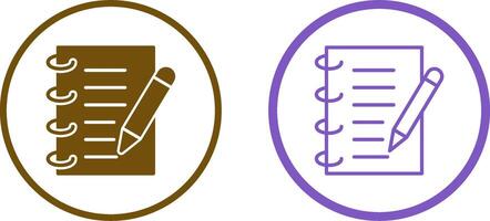 Spring Notebook Vector Icon